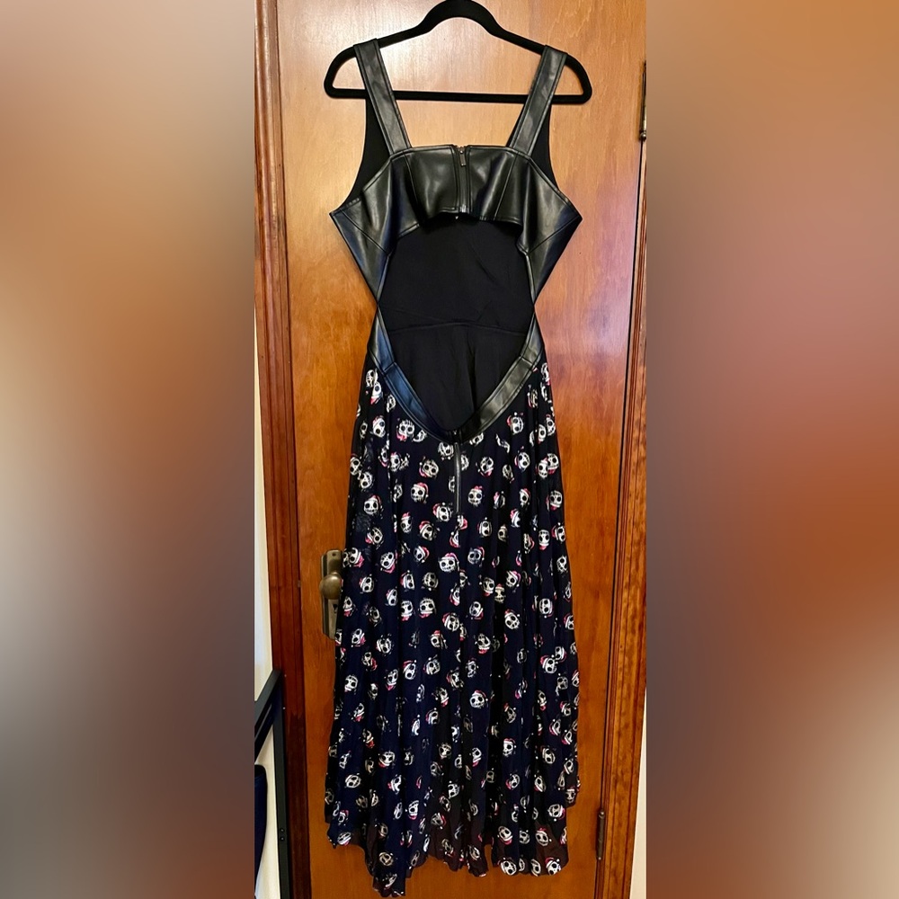 Blackmilk Route 666 Santa Claws Handkerchief Maxi Dress High Low Jackskellington - Picture 7 of 10